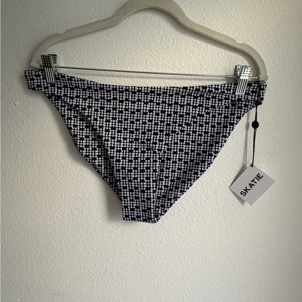 Skatie Monochrome Checkered Bikini Bottom